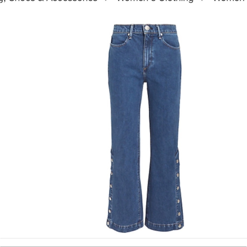 Rag & Bone Blue Flare Wide Leg Denim